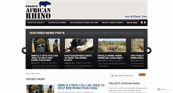 Desktop Screenshot of africanrhino.org